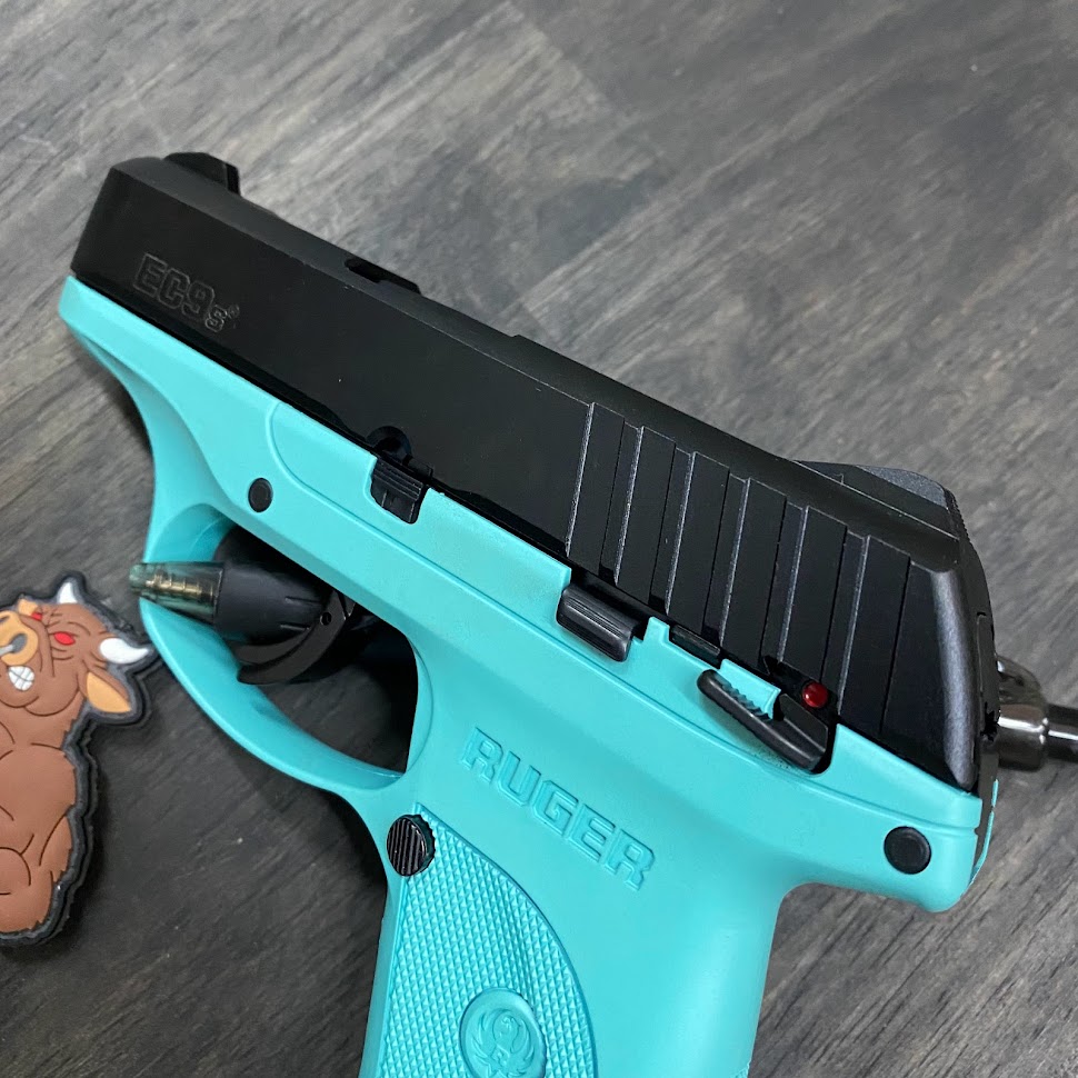 Ruger EC9S 9mm Turquoise GUNTALK [10 SPOT] GUNBROS