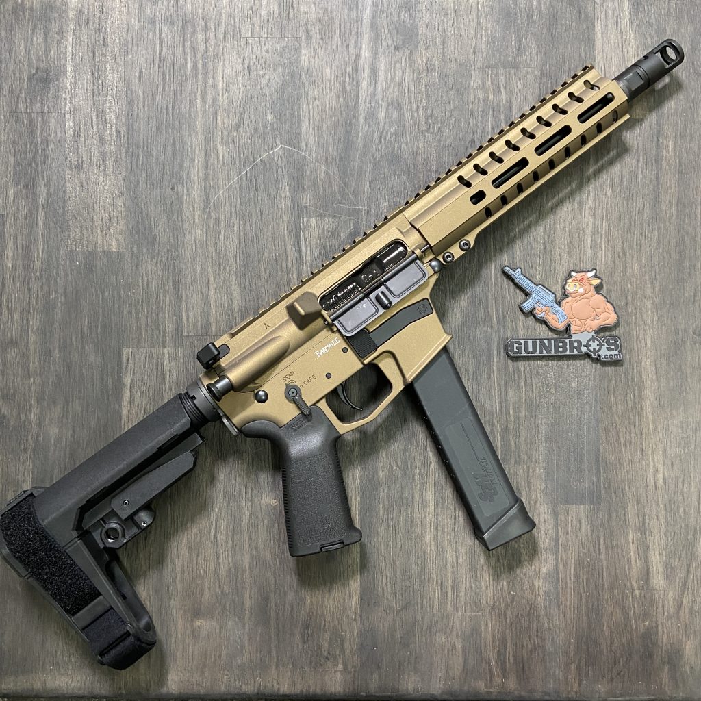 CMMG Banshee 300 MKGS 45 ACP 8" Burnt Bronze Cerakote (Glock Mags ...