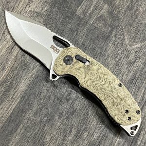 SOG Kiku XR Linen Micarta Folding Knife - GUNTICKETS [10 SPOT]