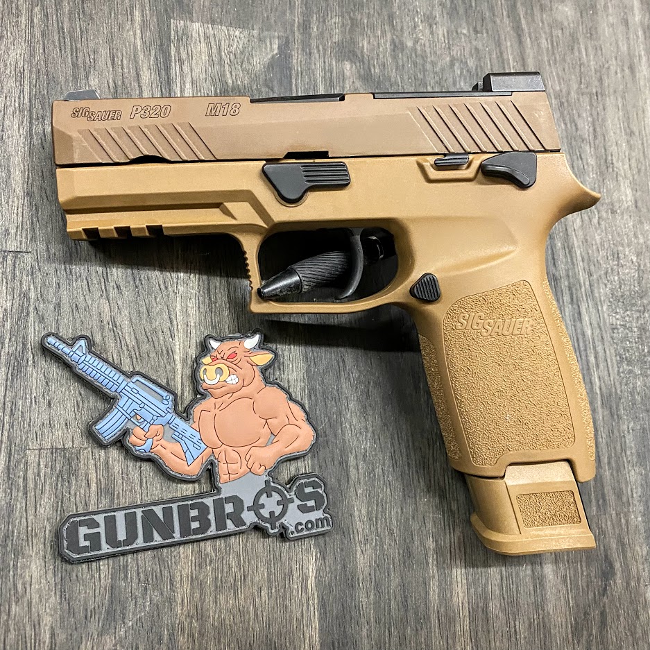 Sig Sauer P320 M18 Fde 9mm Guntickets 10 Spot Gunbros 9941