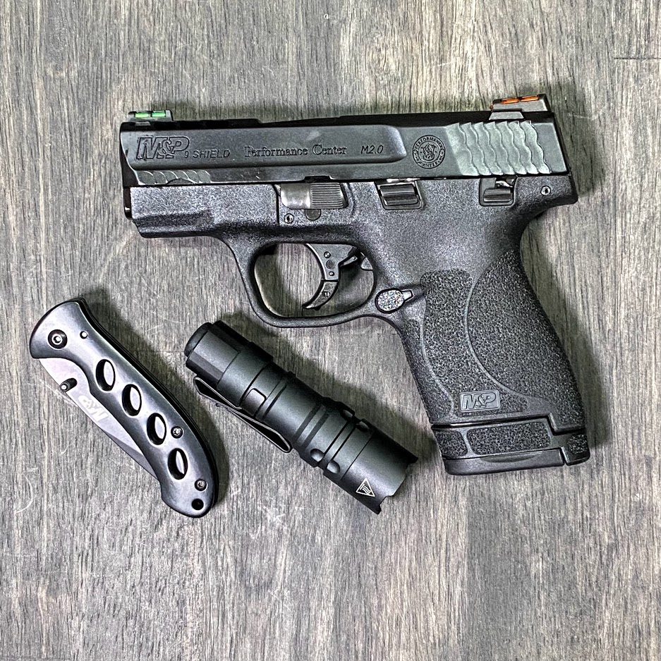 Smith & Wesson M&P9 9mm Shield Performance Center EDC Kit - GUNTICKETS ...