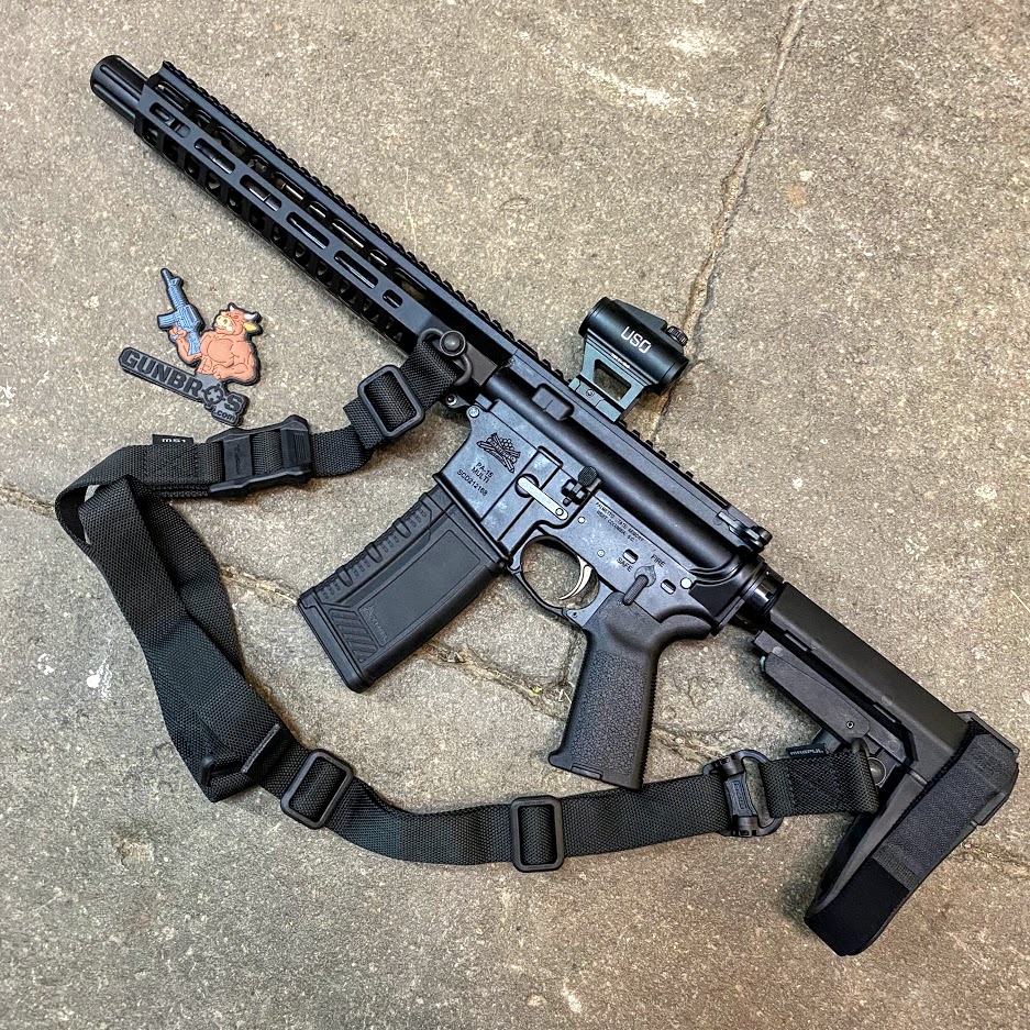 Palmetto State Armory 10.5" AR15 5.56mm W/ US Optics TSR Red Dot ...