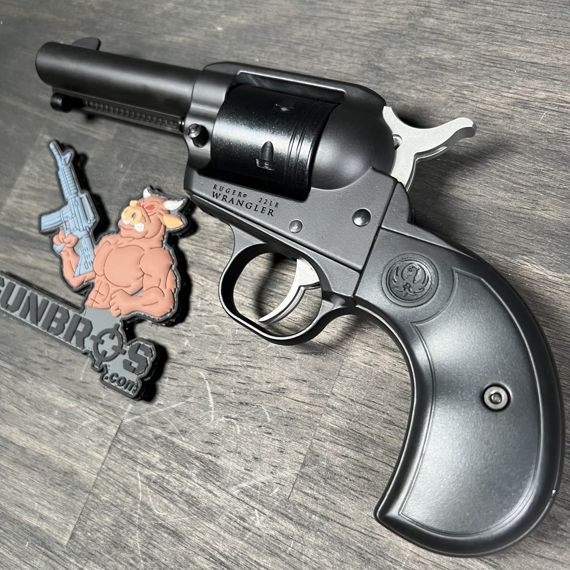 Ruger Wrangler .22LR Black Cerakote Birdshead Grip GUNTICKET [10 Spot