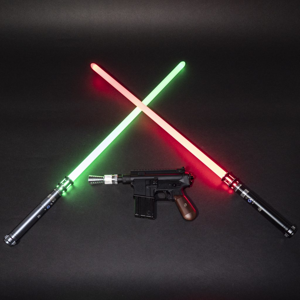 May the 4th Special (Canto Arms .22LR Han Solo Blaster w/ 2 Lightsabers ...