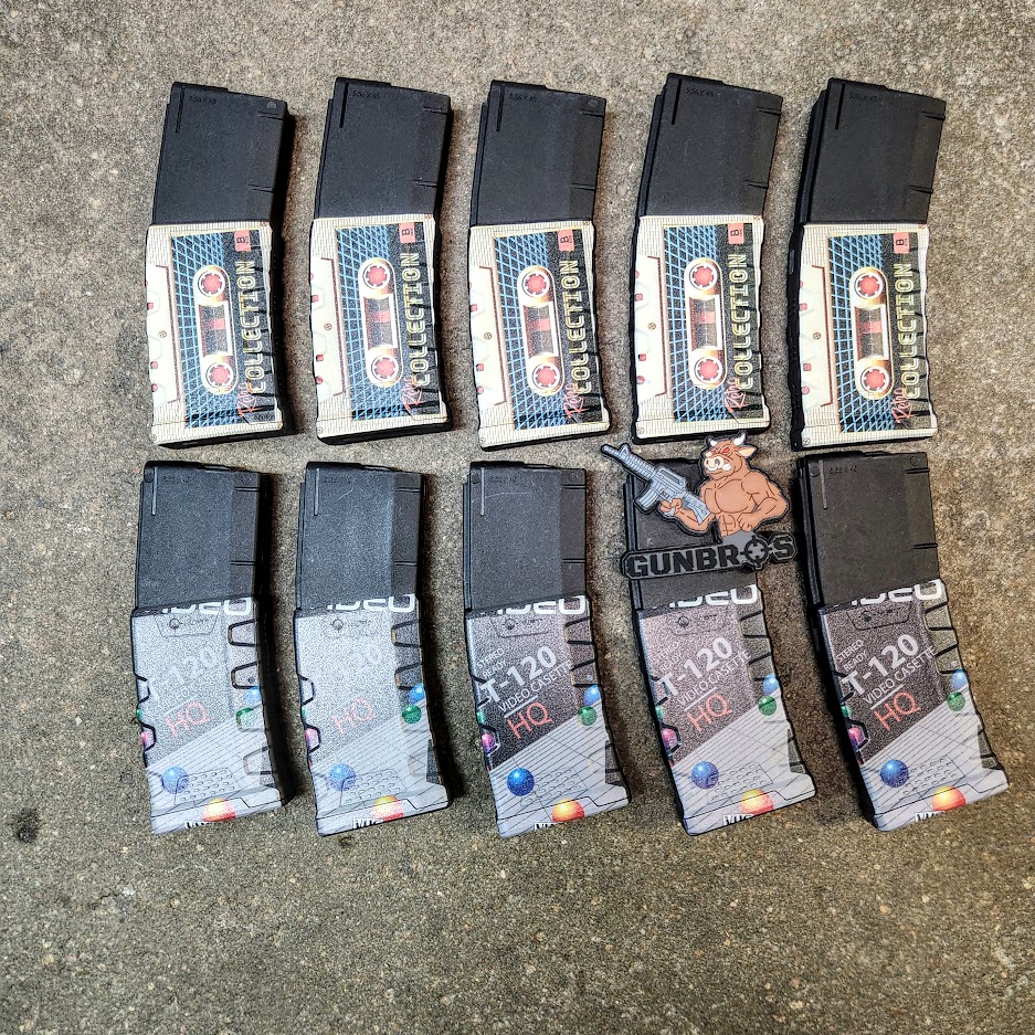 10 Pack MFT Retro 30rd AR15 Magazines - GUNTICKETS [10 SPOT] - GUNBROS