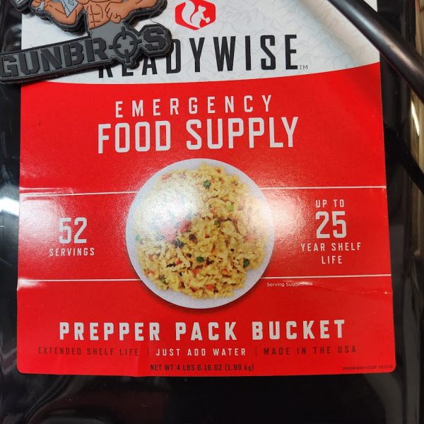 Readywise 52 Serving Prepper Freeze Dried Food Bucket GUNTICKETS [10 SPOT] GUNBROS