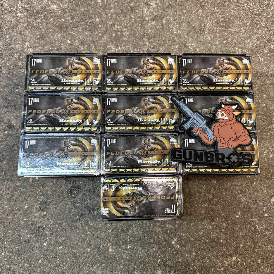 500rds Federal V-Max .17 HMR 17gr - GUNTICKETS [10 SPOT] - GUNBROS