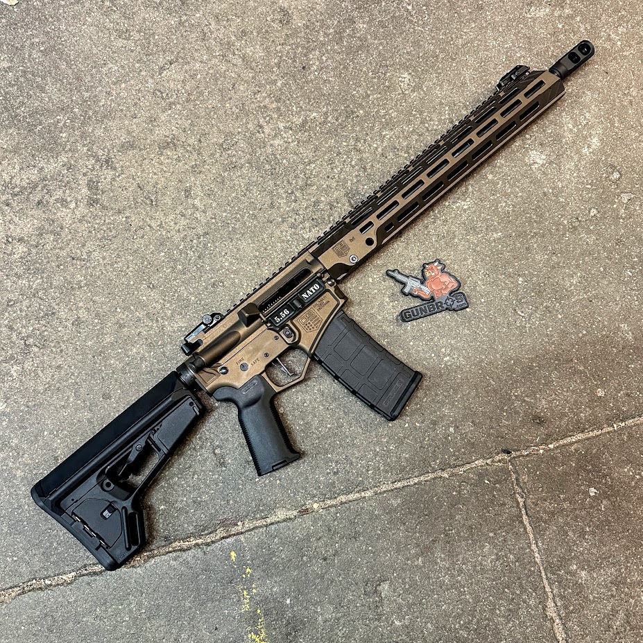 Diamondback DB15 Midnight Bronze AR15 5.56mm w/ MBUS PRO & Single Stage ...