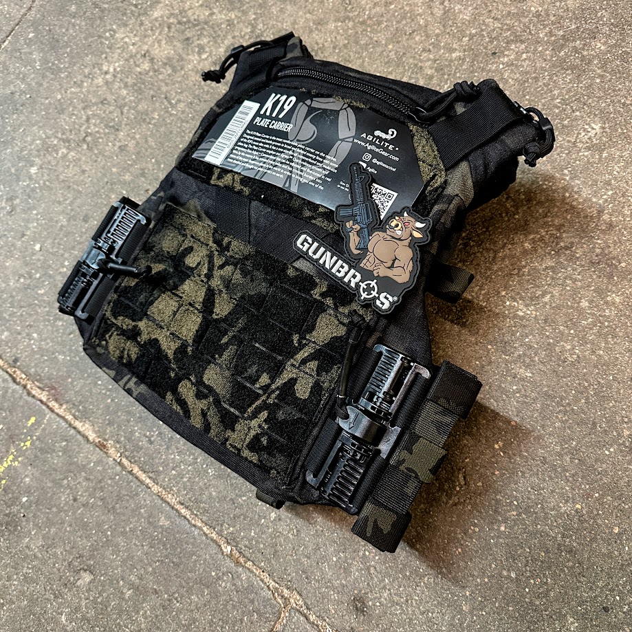 Agilite K19 3.0 Plate Carrier Black Multicam w/ Agilite Invader 3ST ...