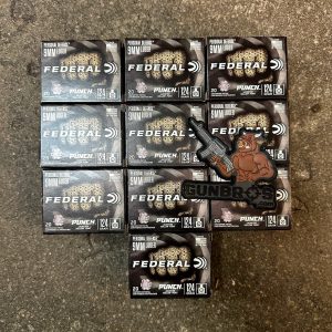200rds Federal Punch Personal Defense 9mm 124gr JHP - GUNTICKETS [10 SPOT]