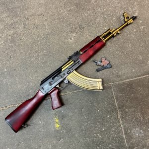 Zastava ZPAPM70 7.62x39mm Serbian Red w/ Gold Cerakote - GUNTICKETS [20 SPOT]
