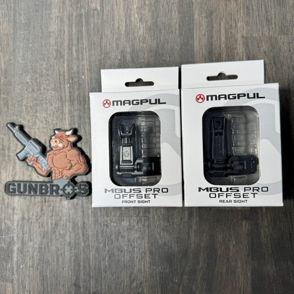 Magpul MBUS Pro Front & Rear Offset Sights - GUNTICKETS [10 SPOT] - GUNBROS