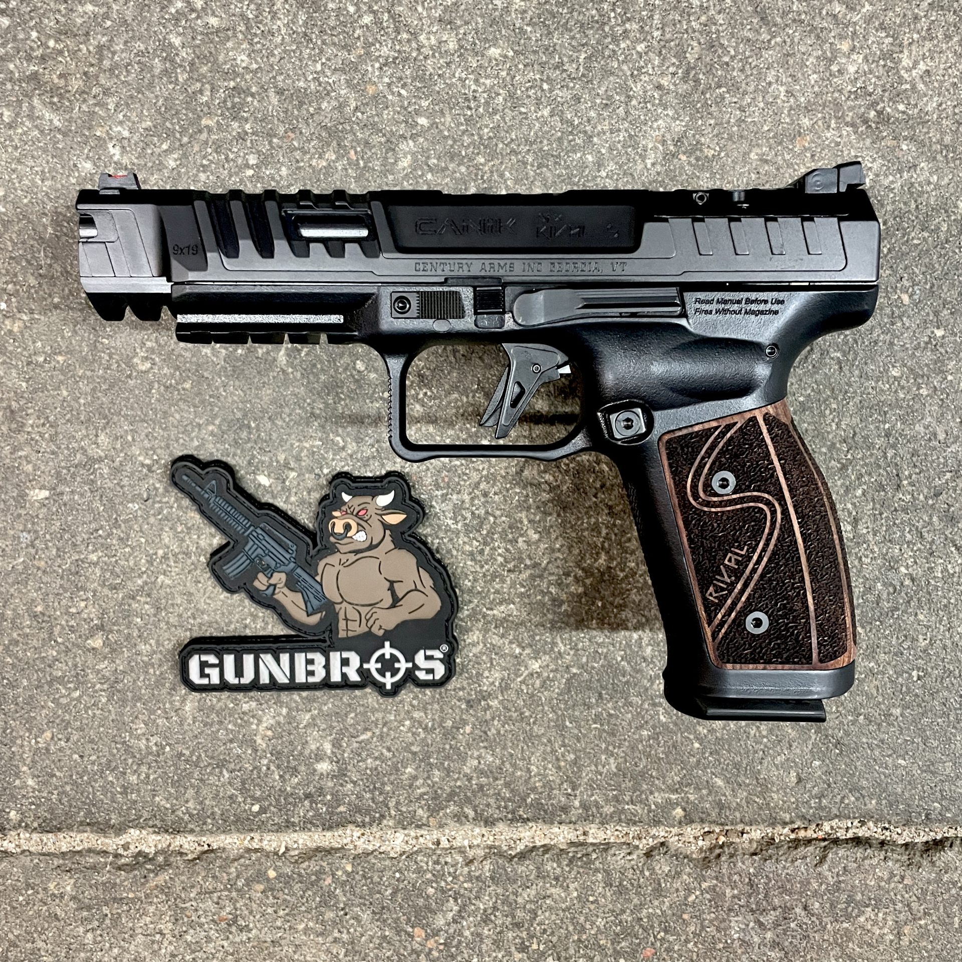 Canik SFX Rival-S 9MM Darkside W/ Rosewood Grips - GUNTICKETS [20