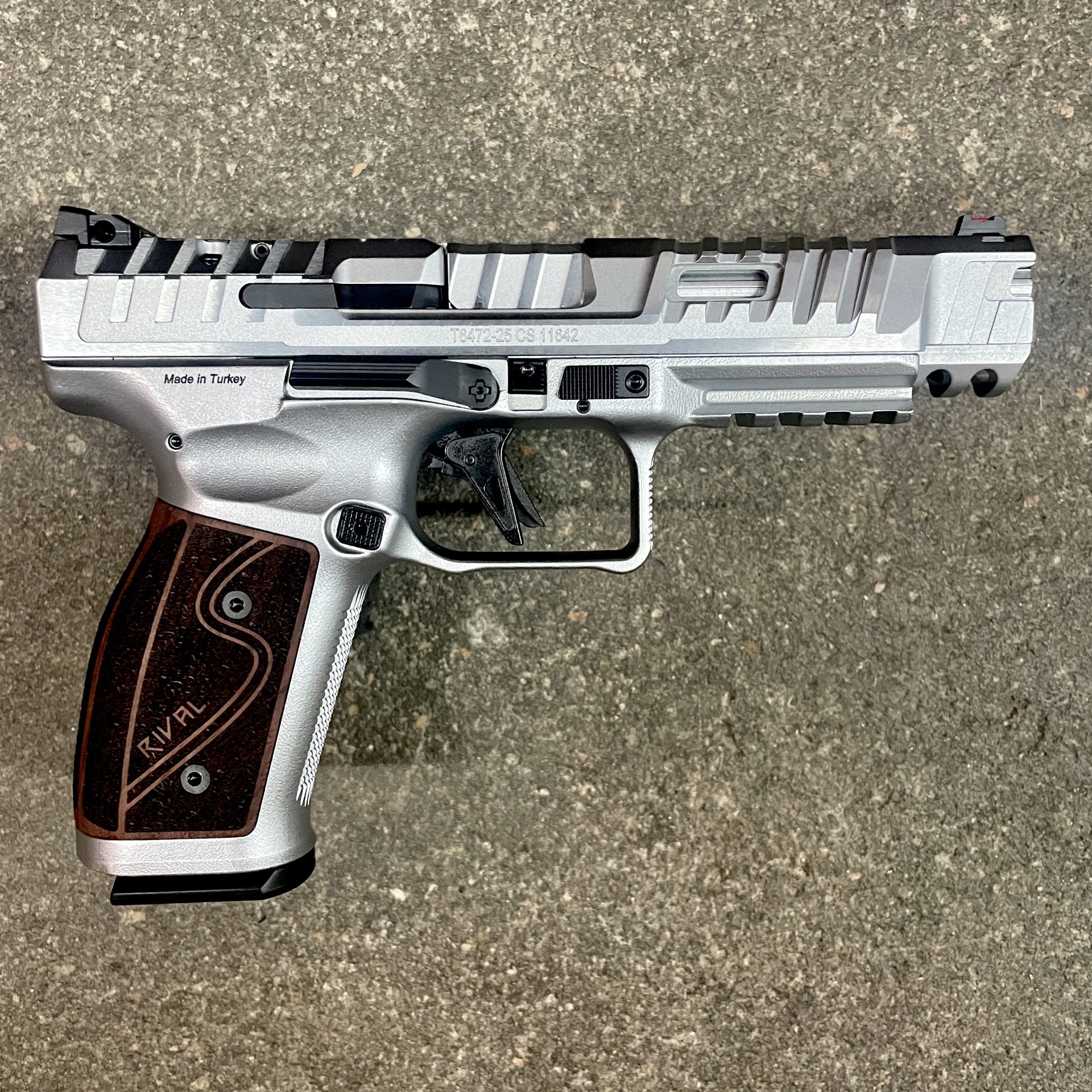Canik SFX Rival-S 9MM Stainless W/ Rosewood Grips - GUNTICKETS [20