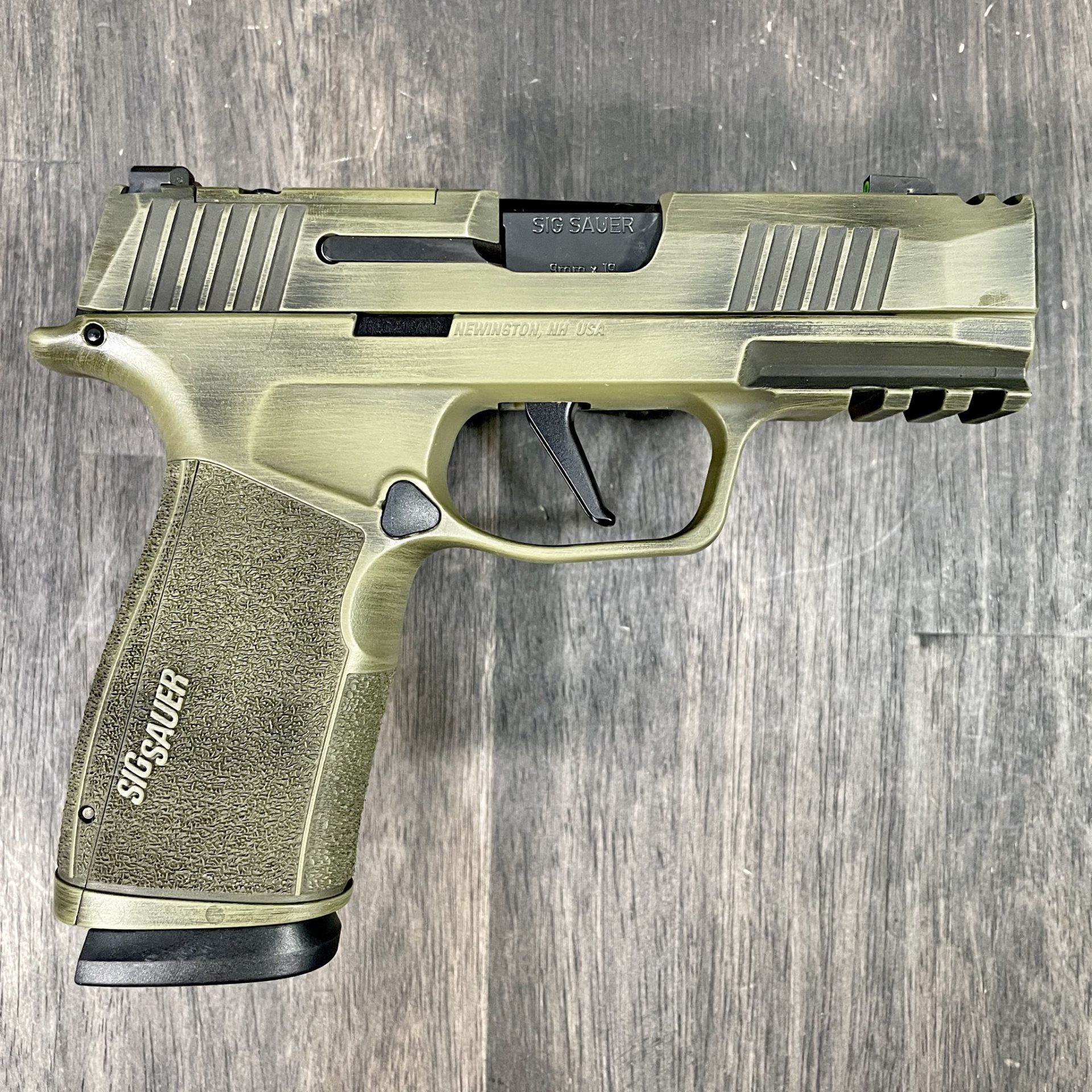 Sig Sauer P365 XMacro Bazooka Green 9mm - GUNTICKETS [20 SPOT