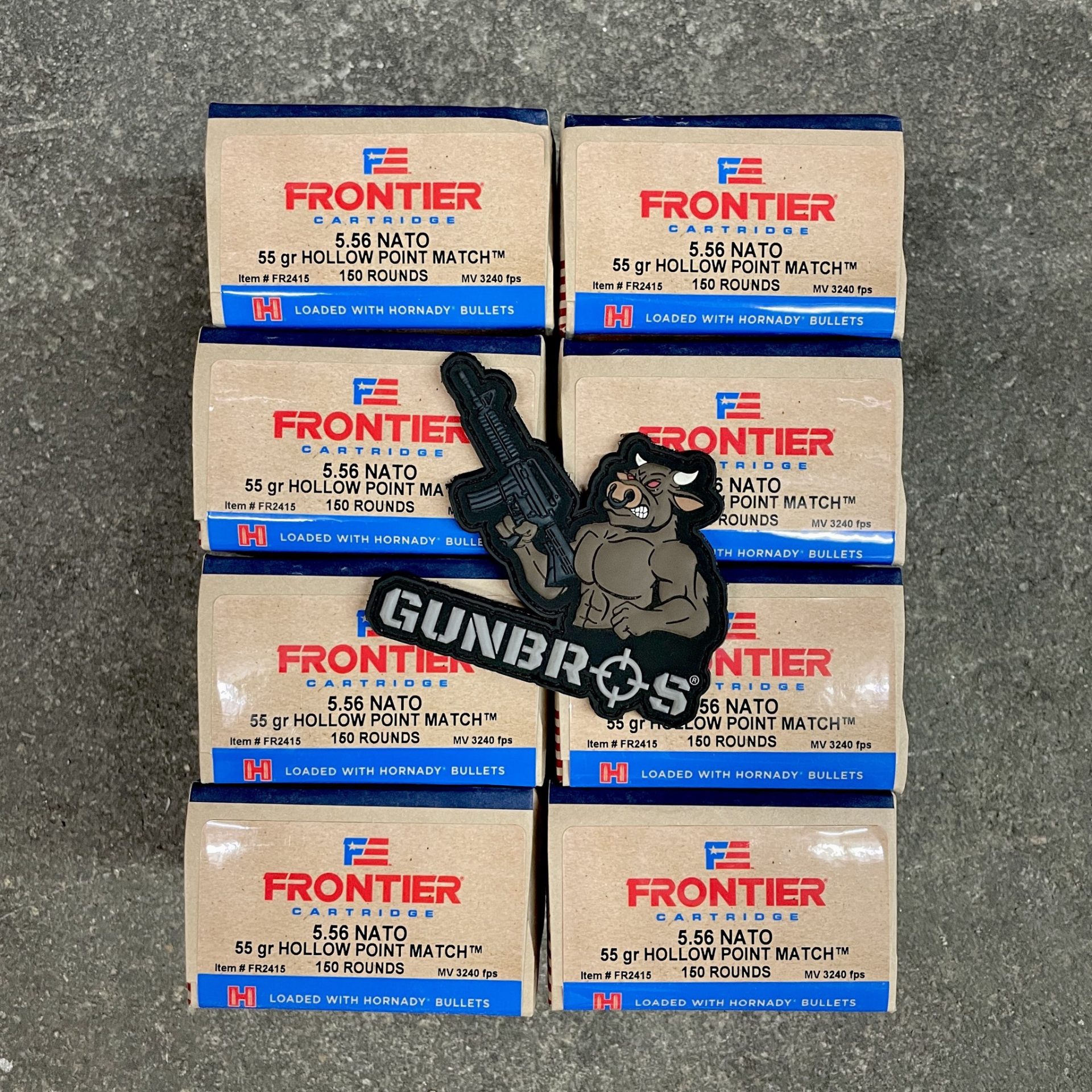 1200rds Frontier 5.56 Nato 55gr Hollow Point Match - GUNTICKETS [20 ...
