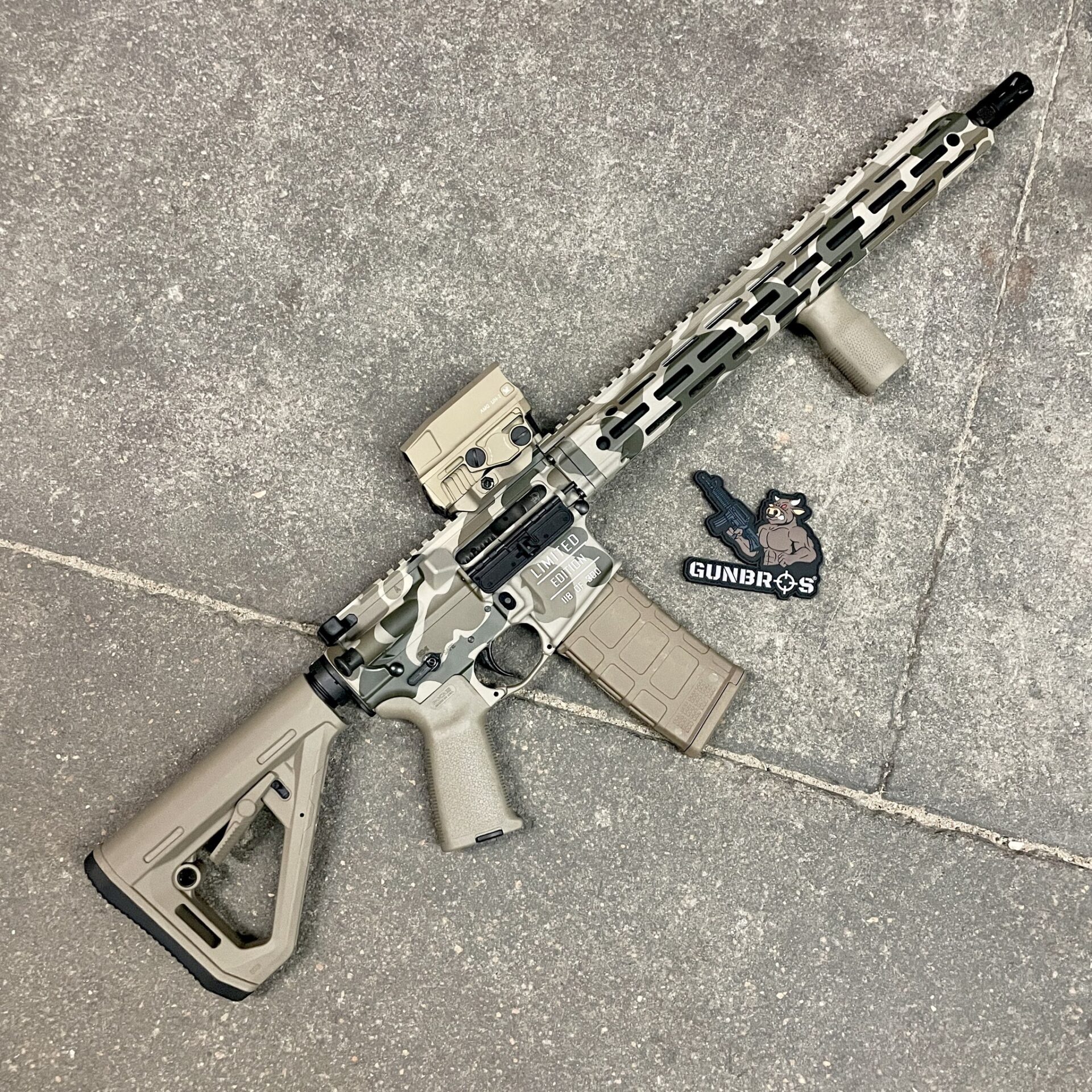 超希少⭐️URU (ウル) WISM別注 MilitarySuedeBlouson Daniel Defense DDM4 V7 5.56mm 