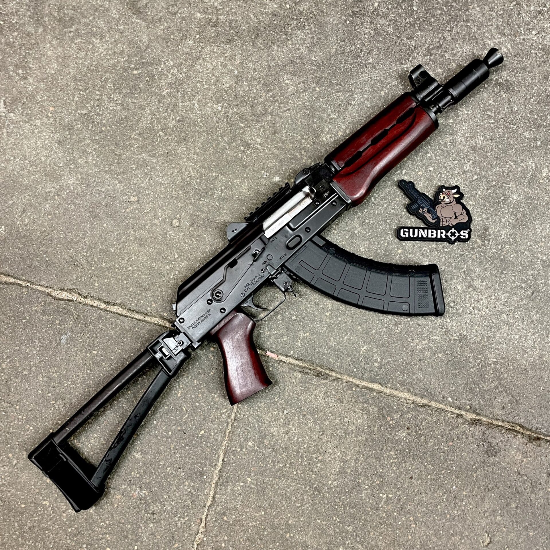 PUKUPUKU② Zastava ZPAP92 w/ Side Folding Brace AK47 7.62x39mm - GUNTICKETS