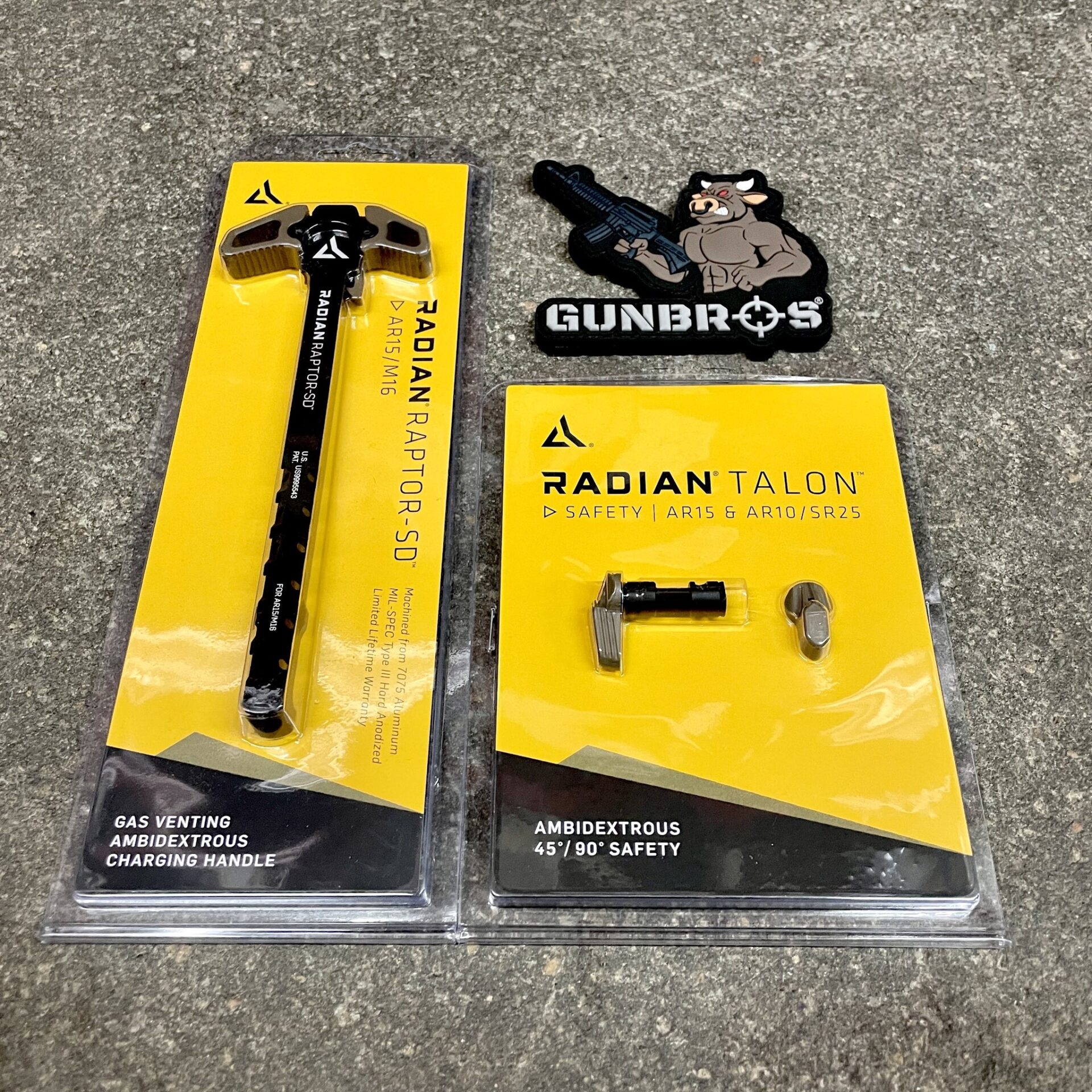 Radian Raptor-SD AR15 Charging Handle & Talon Safety Selector FDE ...
