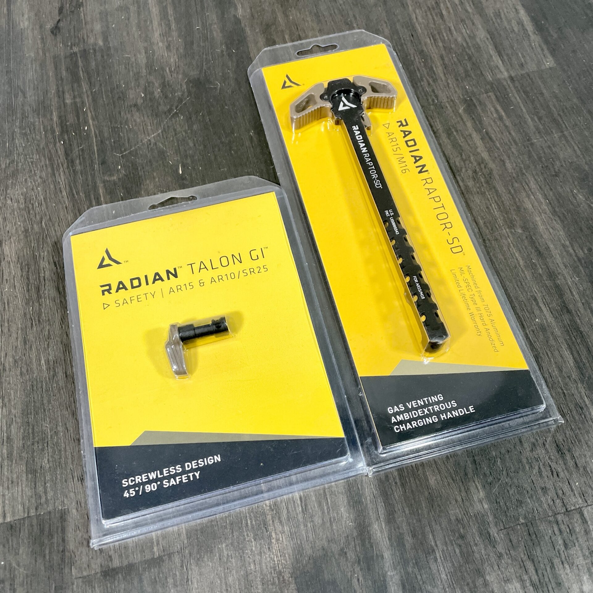Radian Raptor-SD AR15 Charging Handle and Radian Talon Safety Selector ...