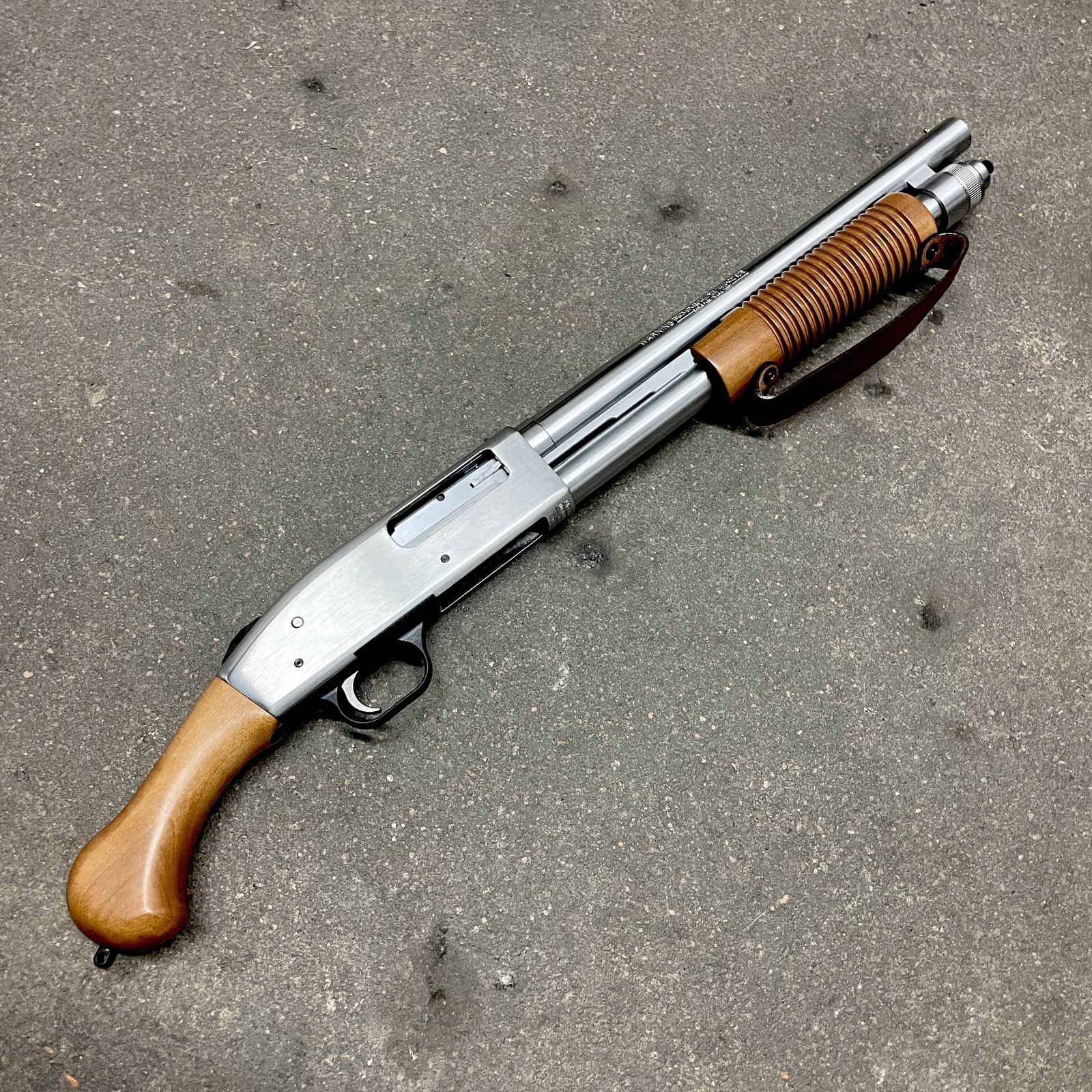 Mossberg 590 Night Stick 12 GA Chrome - GUNTICKETS [20 SPOT] - GUNBROS