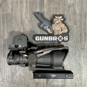 Trijicon ACOG 4x32 Red Chevron .223 w/ 3.25 MOA RCR - GUNTICKETS [50 SPOT]