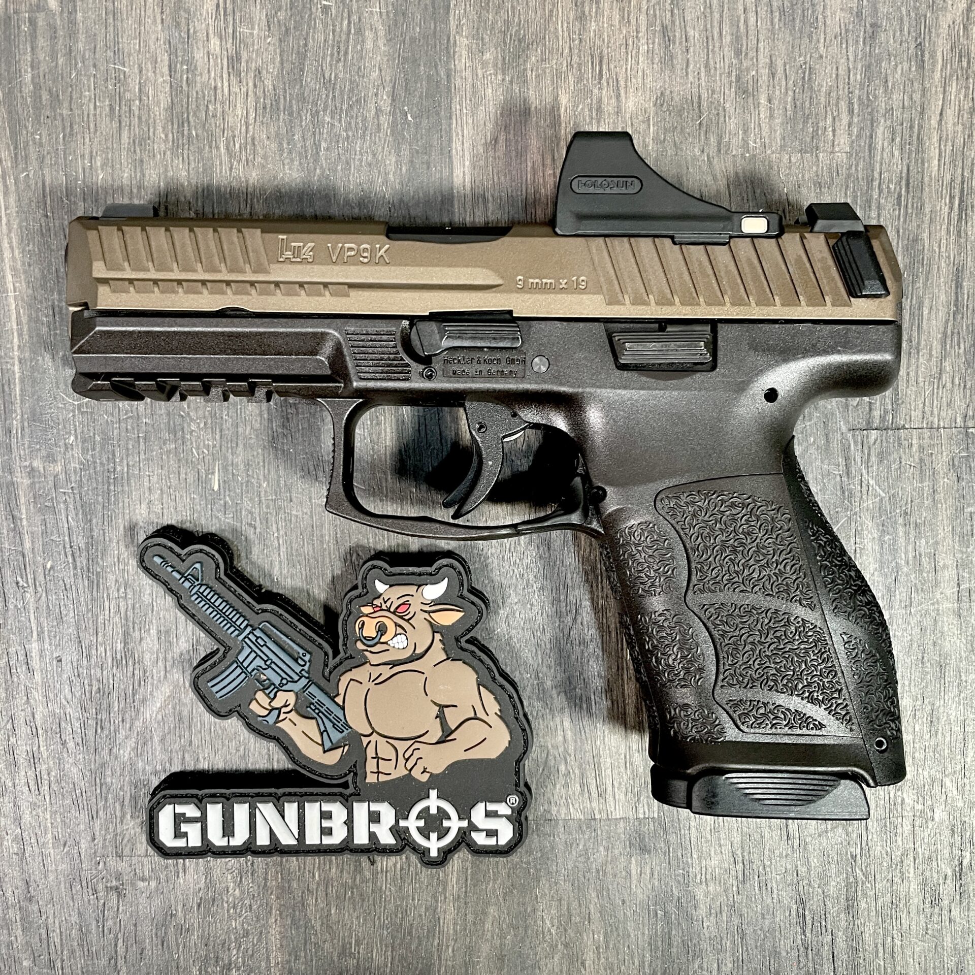 Heckler & Koch VP9A1 K 9mm w/ Holosun SCS Midnight Bronze