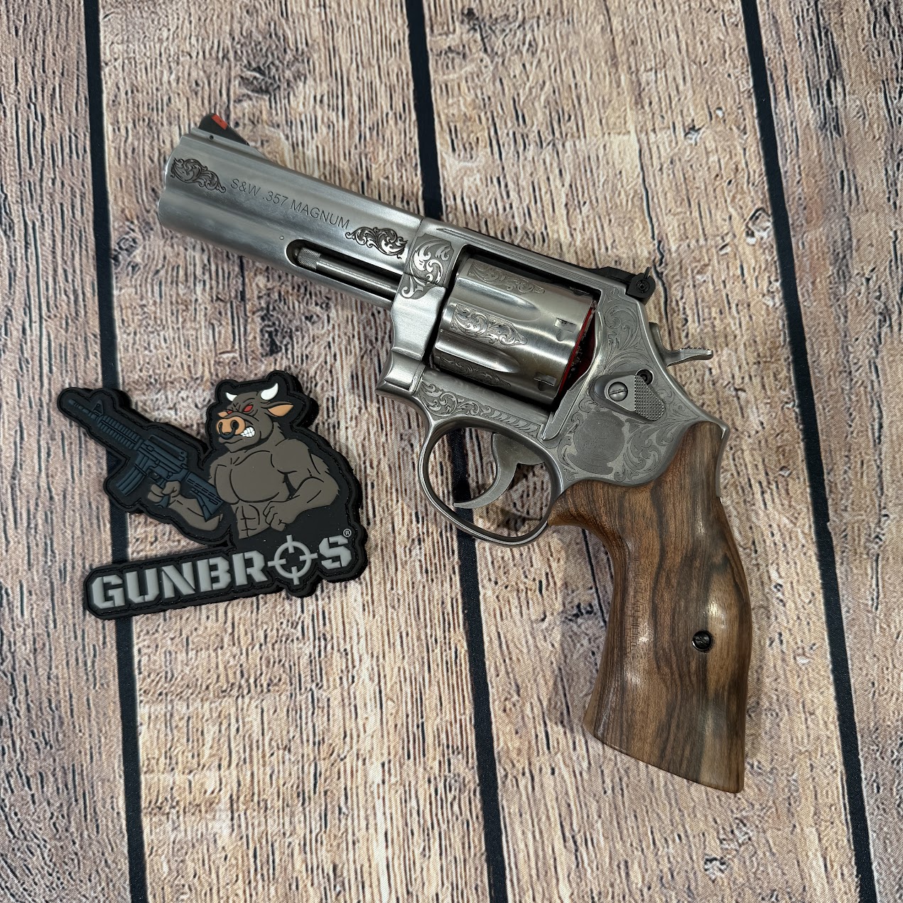 Smith & Wesson 686 Plus Engraved .357 Mag - GUNTICKETS [30 SPOT] - GUNBROS