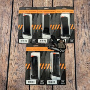 5 Pack Glock 43X 15rd Magazines - GUNTICKETS [10 SPOT]