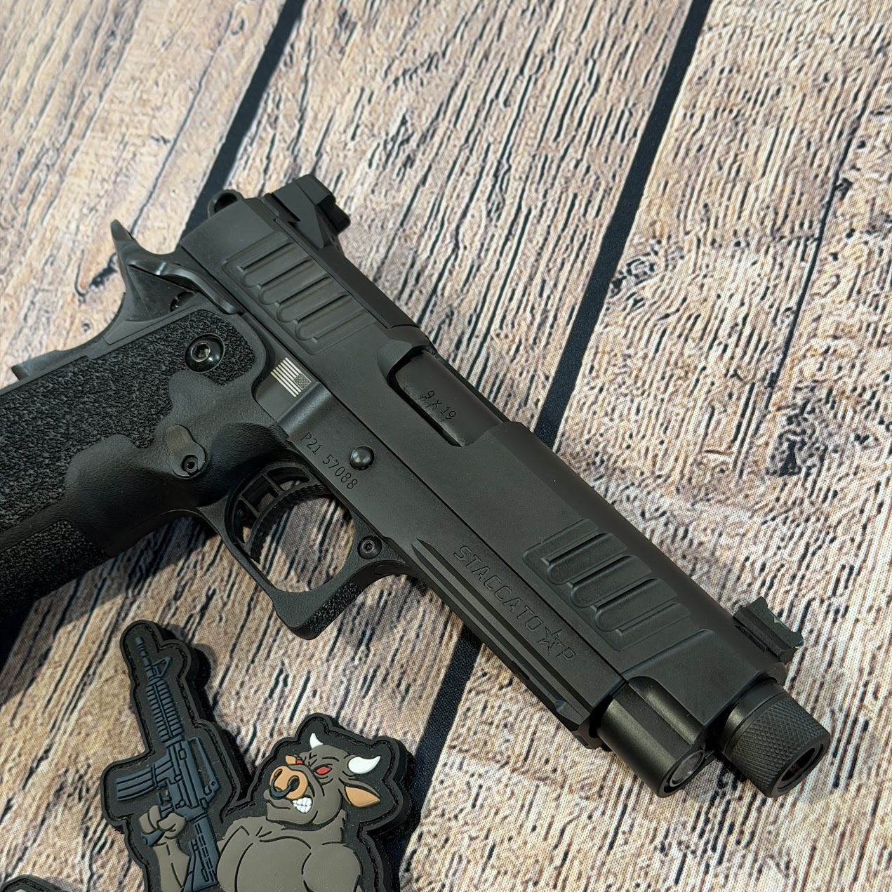 Staccato P Duty V2 2011 9mm DLC Threaded - GUNTICKETS [150 SPOT] - GUNBROS