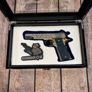 Colt 1911 .45ACP Custom Gold Plated Engraved w/ Case - GUNTICKETS [200 SPOT]