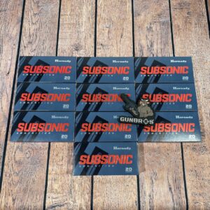 200rds Hornady Subsonic .450 Bushmaster 395gr Sub-X - GUNTICKETS [10 SPOT]